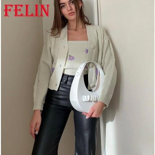 Za 2021 Oversized Beige Floral Embroidery Women Cardigans V Neck Long Sleeve Single Button Casual Sweaters Stylish Women Jackets