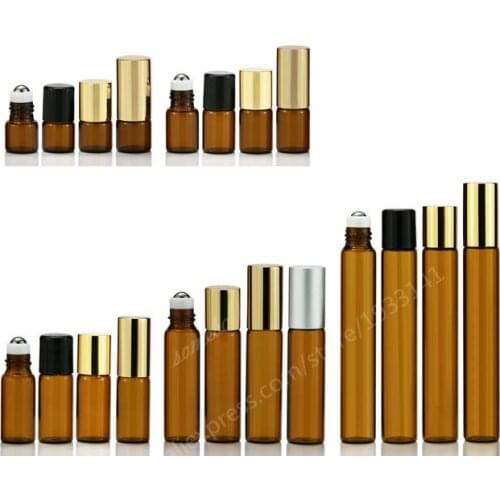 1ml 2ml 3ml 5ml 10ml mamber roll on roller bottles for essential oils roll-on refillable perfume bottle deodorant containers