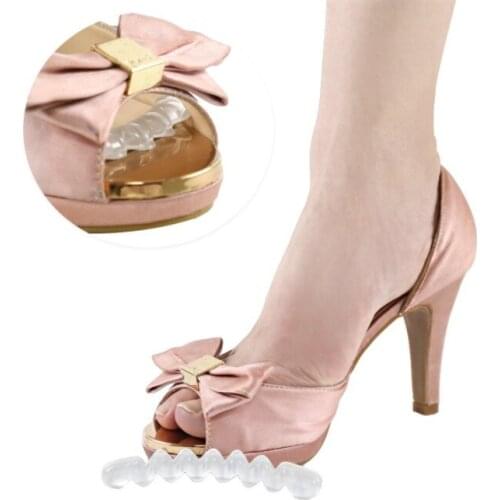 1 Pair Women High Heel Shoe Sticker Cushion Pad Self-adhesive Gel Non-slip Anti-wear Silicone Foot Patch