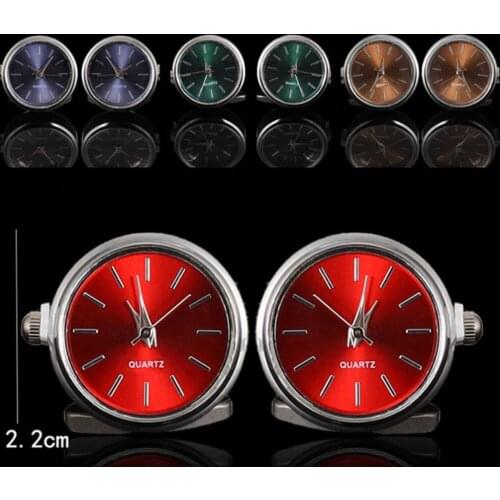 10pairs/lot Stainless Steel Watch Cufflinks Functional Clock Digital Watches Cuff Links Mens Jewelry Accessory Wholesale