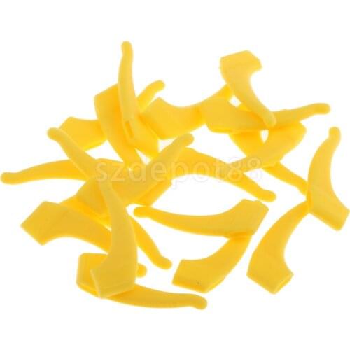 10 Pairs Silicone Anti Slip Ear Grip Hooks Holder For Eyeglasses Sunglasses 8 Colors