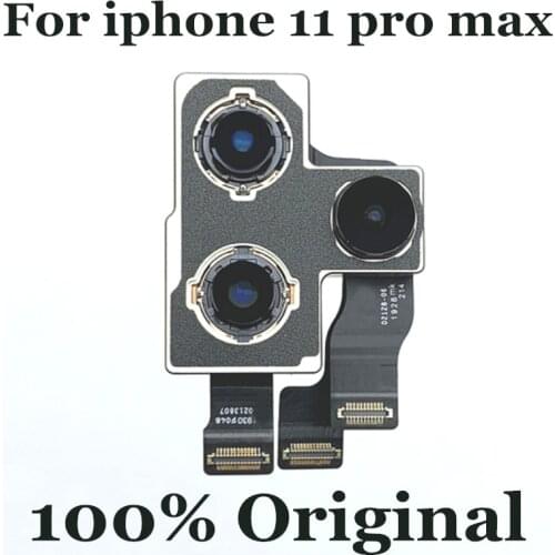 100% Original Back Rear Camera For iPhone 11 Pro Max Big Camera Main camera Module Flex Cable Repair Part For iPhone 11 Pro Max