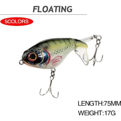 2021 Floating Minnow Fishing Lures 75mm 17g Artificial Hard Bait Pike Bass Mini Fish Wobblers Pesca Crankbait Carp Fishing