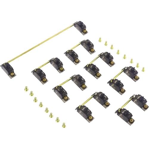 2U/2.5U pcb satellite axis with Transparent gold-plated screw for transparent satelliteaxis mechanical keyboard