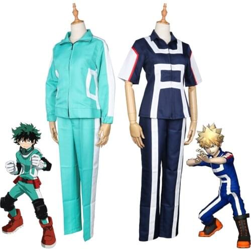 Academia OCHACO URARAKA Midoriya Izuku Bakugou Katsuki Cosplay Costume AsuiTsuyu Yaoyorozu Momo School Uniforms Halloween Outfit