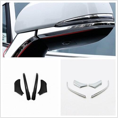 For Toyota Highlander 2020 2021 2022 Car Exterior Accessories ABS Chrome Rear View Side Mirror Decoration Anti-scratch Strip