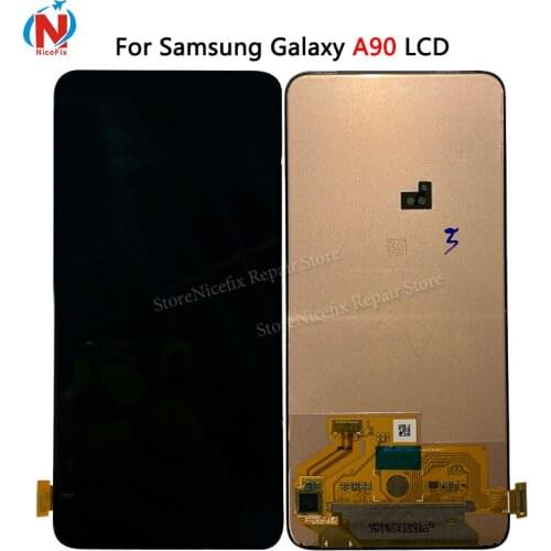 AMOLED For Samsung Galaxy A90 LCD SM-A905 A905 A905F lcd Display Touch Screen Digitizer Assembly A90 2019 For SAMSUNG A90 LCD