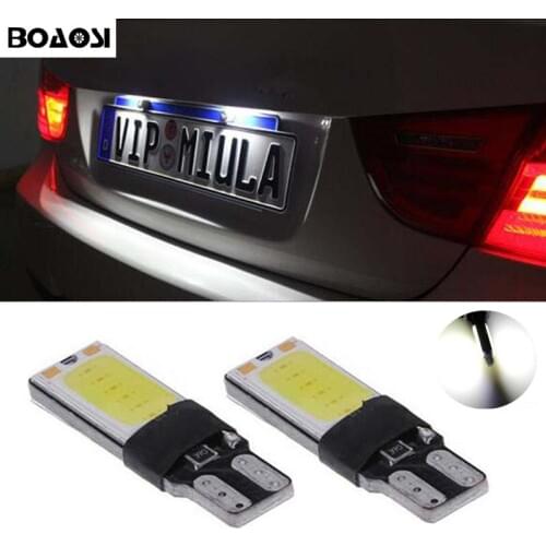 BOAOSI 2x Canbus Led T10 Cob Number Plate Light Bulb For Infiniti qx56 fx35 fx37 g35 g37 qx56 qx70 qx50 q50