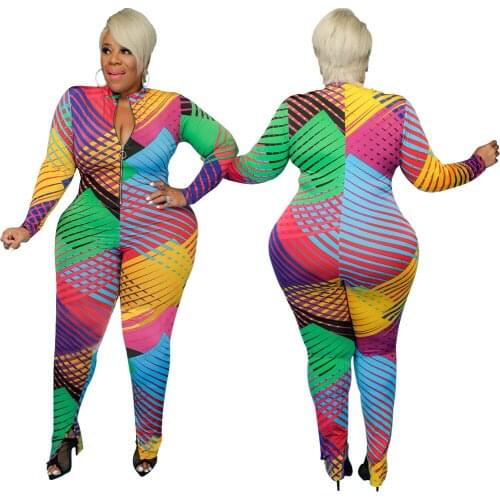 One Piece Outfit Women Autumn Winter Long Sleeves Slim Pencil Pants Striped Asymmetrical Skinny Sexy Jumpsuit Clubwear