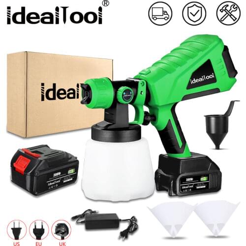 Electric Paint Spray Gun Large Capacity 600W 18V Tools With Nozzles For Home For Garden For Painting Sprayer Gun Airbrush