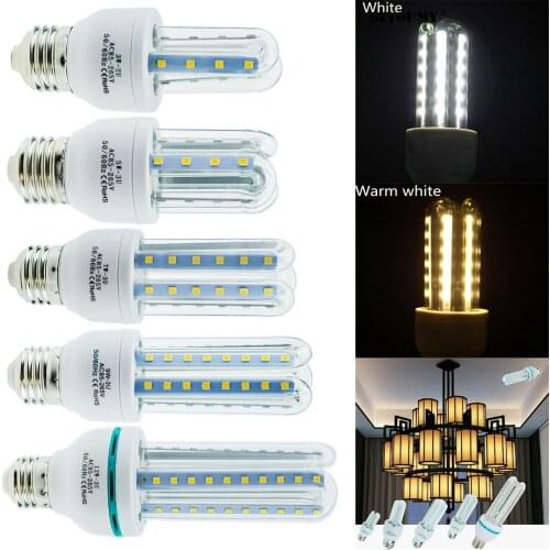 LED Corn Bulb Energy Saving E27 12W 9W 7W 5W 3W SMD 2835 Light White Home Lamp Cool/Warm White 85-265V