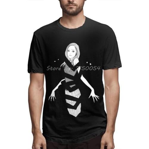 Junji Itou Horror Comics T-shirt Men O-neck Graphic Unisex Natural Cotton T Shirt Anime Tshirt Tees Tops Harajuku