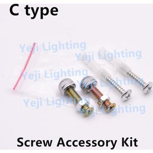 Ceiling rose hanging board screw accessories package Plastic expansion screws, self-tapping screws nut Lighting Accessories