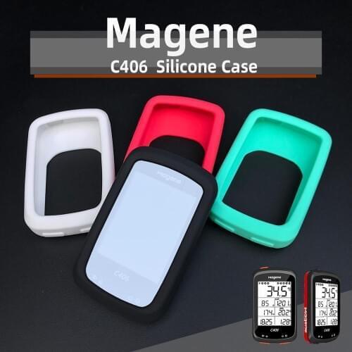 Magene C406 Protective Case GPS Computer Silicone Cover Protection Screen Film (Does Not Include GPS computer)