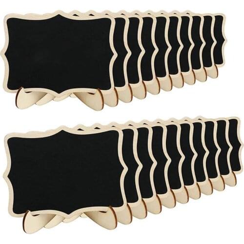 New-Mini Chalkboard Sign,20 Pack Small Chalkboards Blackboard for Weddings, Birthday Parties, Message Board Signs and Event De