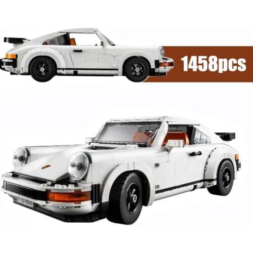NEW 1458PCS White Hypercar Super Racing Car Fit 10295 Technic Model Building Blocks Toy Birthday children Gifts
