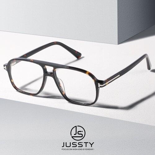 Luxury Myopia Prescription Glasses Men Optical Progressive Eyeglasses Male Multifocal Bifocal Spectacles High End Italy Acetate