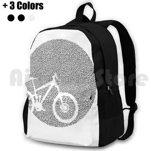 Speed Bike Dots Outdoor Hiking Backpack Waterproof Camping Travel Speed Bike Speed Metal Biking Cycling Riding Bicycle Wheel