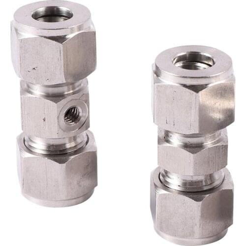 Garden Stainless steel 3/8" Pipe Non-Slip Lock Connector Mist Cooling System Quick Connect Joint 3/16" Misting Nozzles Coupling