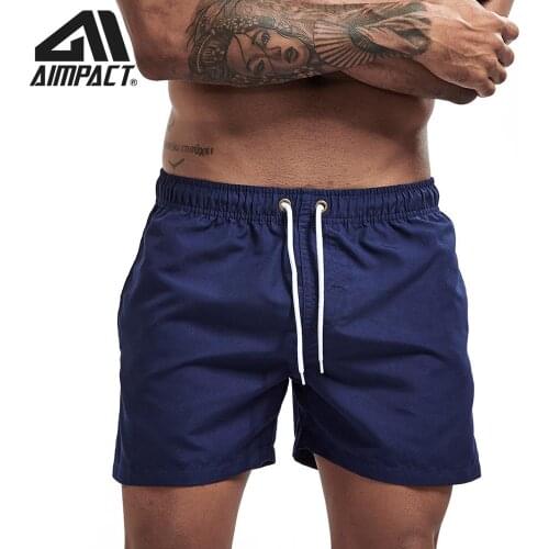 Aimpact Fast Dry Board Shorts for Men Summer Beach Surfing Swimming Short Trunks Male Running Jogging Workout Gym Shorts AM2166