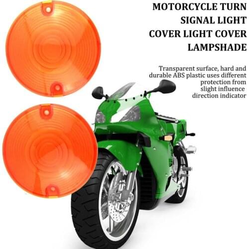 2Pcs Cycle Motorcycle Turn Signal Lights Indicator Lens Cover Case Bullet Style Turn Signal Light Lens
