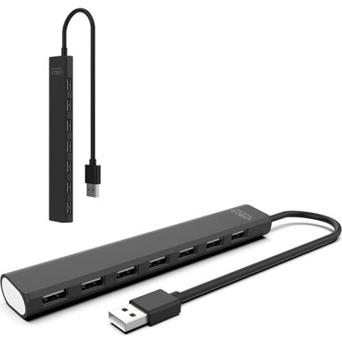 Hoge Snelheid 5G/480 Mbps Usb Separator 3.0/2.0 Hub 7 Poorten Met Onafhankelijke Switch Uitbreiding hub Usb 3.0/2.0