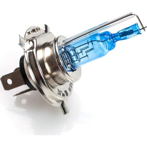 1Pcs New Universal Super White Motorcycle Headlight Bulbs H4 HALOGEN HID Bulb Headlight Headlamp BULBS 35/35W with 3 Contactors