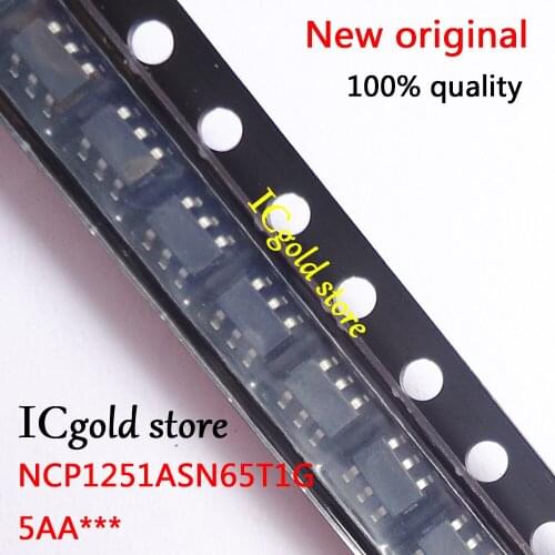 10pcs NCP1251ASN65T1G NCP1251A NCP1251 (5AARAP 5AAPGU 5AAPIH 5AAR...) SOT23-6