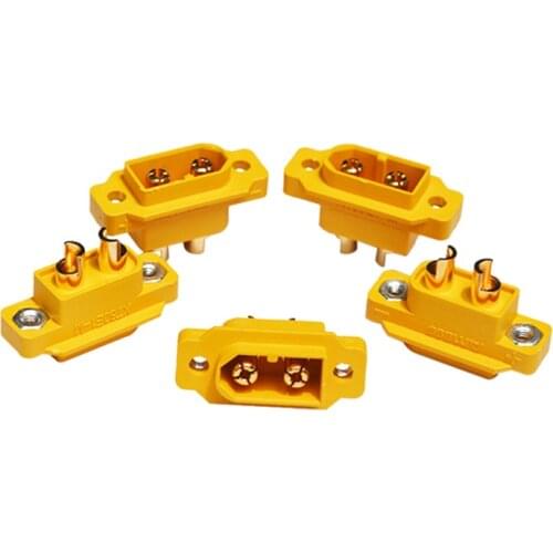 10PC AMASS XT60E1-M Mountable Male Plug Pin Bnc Connector Plugs XP Jack-plug Aerial Model Accessories for FPV RC Drone Toys Part