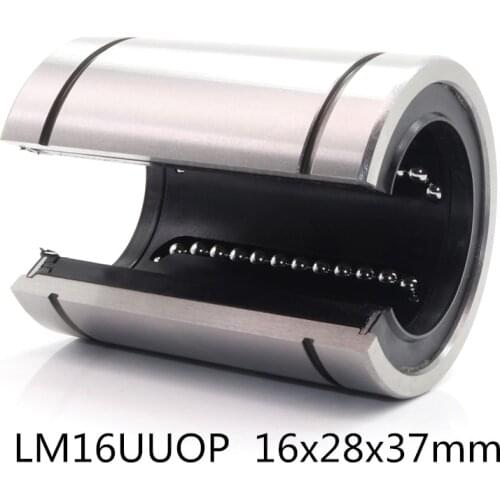 4pcs/lot LM16UUOP 16mm 16x28x37mm Open Type Linear Ball Bearing Bush Bushing