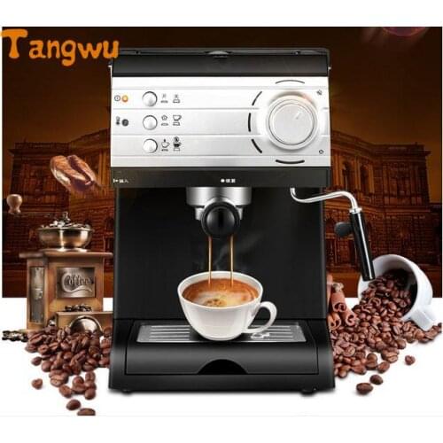 Free shipping new espresso machine use commercial semi-automatic instant steam double charged