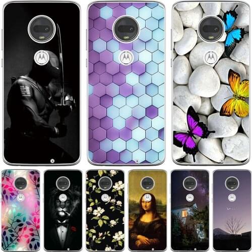 For Motorola Moto G7 Plus Play Power Cases Silicone Soft TPU Back Cover Protective Cute Fundas Luxury Coque Bags