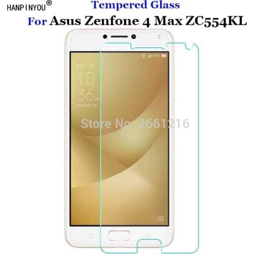 For Asus Zenfone 4 Max ZC554KL Tempered Glass 9H 2.5D Premium Screen Protector Film For Asus Zenfone 4 Max ZC554KL 5.5"