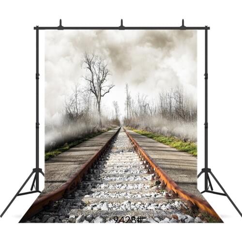 Flog Forest Railway Background For Photo Shoot Props Portrait Children Baby Shower New Born Backdrops Photocall Photo Studio