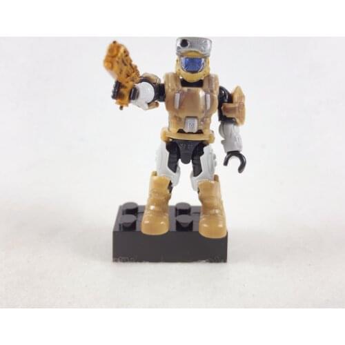 Mega Bloks Construx HALO Detachable Armor ODST Mini Figure Building Toy with Stand and Weapon