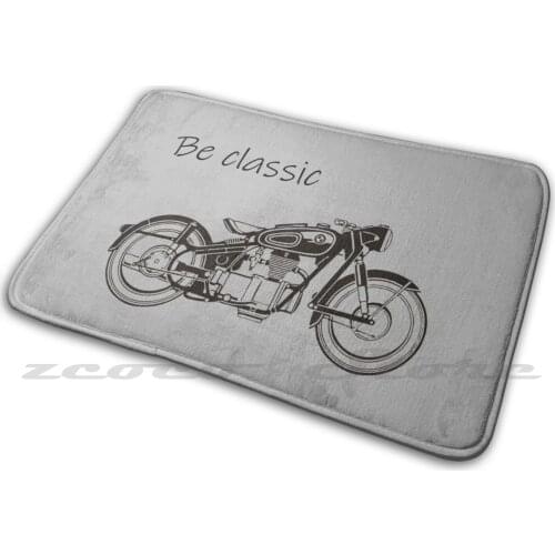 Cafe Racer Old Classic Moto Soft Mat Doorway Non-Slip Water Uptake Carpet Motorcycle Motorbike Bike Cafe Racer Cafe Vintage