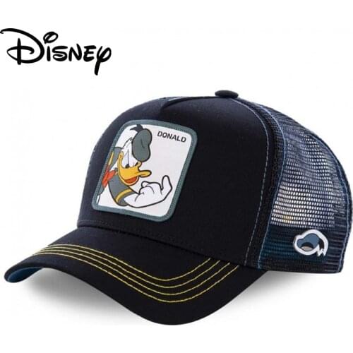Disney Donald Duck Net Hat Summer Baseball Cap Women Men Mesh Trucker Snapback Cartoon Dropshipping