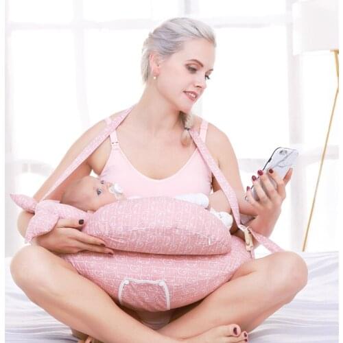 Multifunction Nursing Pillow Baby Maternity Breastfeeding Pillow Adjustable Pregnant woman Waist Cushion Layered Washable Cover