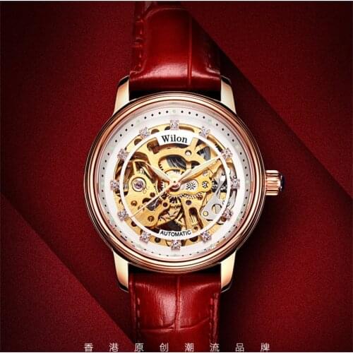 MNONSEPTEN Women's Skeleton Watch