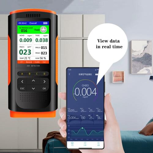 NEW Formaldehyde Detector Air Quality Monitor Portable Display Formaldehyde Detector Ndoor Air Pollution Meter Micro Dust Tester