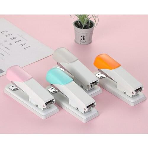 Classic stapler Manual office accessories bookbinding Many colors book binding machine Stationery Office Supply Business stapler
