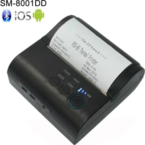 New 80mm Mini Mobile Portable Thermal Receipt Printer Android 4.2.2 Bluetooth 4.0 Printer Mini Android Printer Free with SDK
