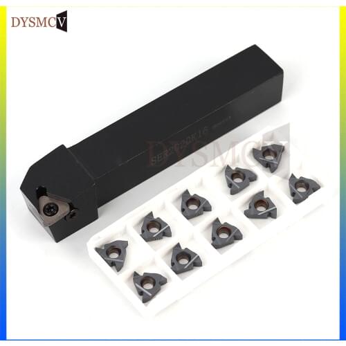 SER2020K16 CNC Lathe Turning Tool Holder Boring Bar16ER AG60 A60 Blade Insert Machine Accessories Turning Thread Tool Set
