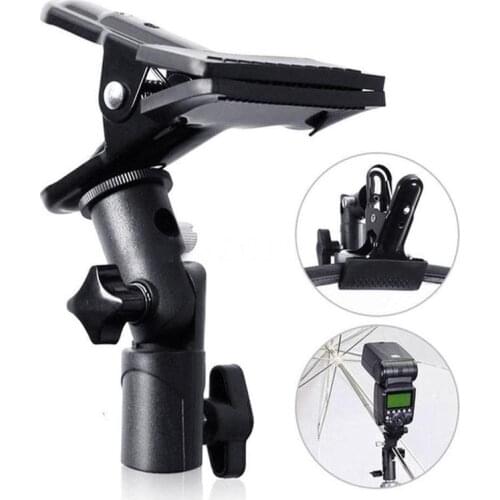 Studio Clamp With E Bracket Reflector Clamp Clip Light Stand Swivel For Photo Adapter Background Cloth Vigorously Clip