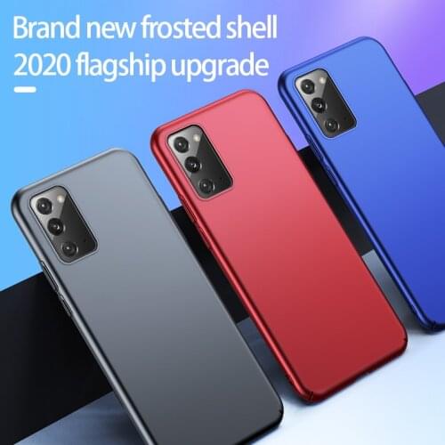 Ultra-thin Hard Matte PC Phone Case For Samsung Galaxy S21 S20 S10 5G S9 S8 Note 20 10 9 8 Plus Luxury Frosted Protection Cover