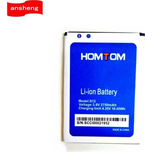 High Quality 2750mAh S12 battery for Homtom S12 Smartphone
