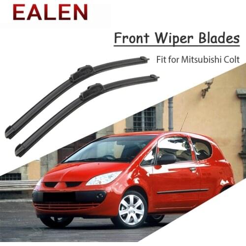 EALEN For Mitsubishi Colt 3 Colt 5 Doors 2012-2004 Windscreen Original replace Accessories 1Set Rubber Car Front Wiper Blade Kit