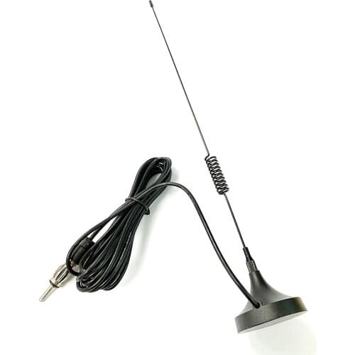 1PC Universal Car AM/FM Antenna Magnetic Base with 2.8 extension cable for auto CD radio Aerial Wholesale