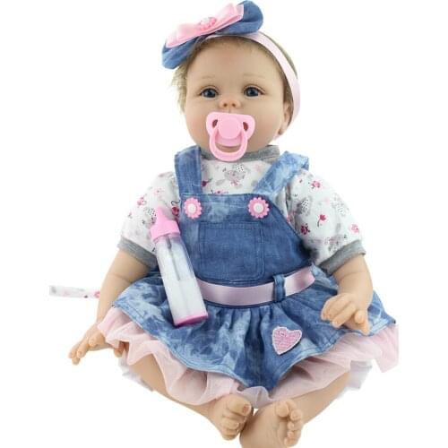 4PC New Dummy Pacifier For Reborn Baby Dolls With Internal Magnetic Accessories pacifiers for baby silicone round pacifier clip