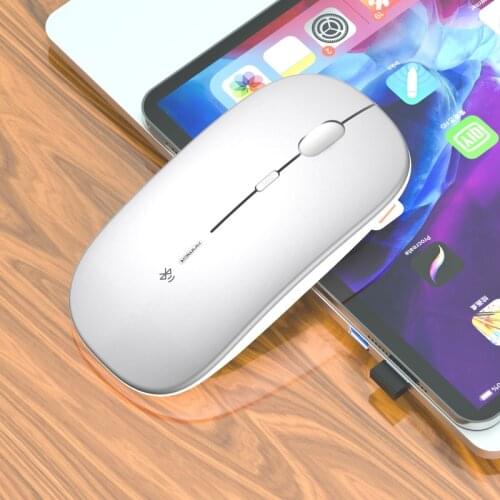 Anmck Bluetooth Mouse Wireless Computer Rechargeable Ergonomic Silent Click Mini Mause Laptop for PC MacBook Pro Mac Notebooks